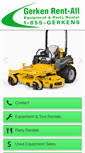 Mobile Screenshot of gerkenrentall.com
