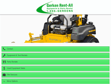 Tablet Screenshot of gerkenrentall.com